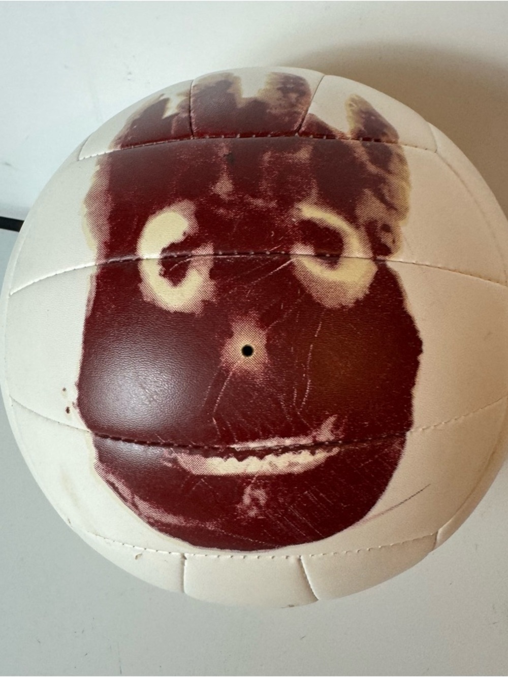 Vtg WILSON Cast Away Movie AVP Volleyball Replica Ball  Handprint 2001 Preowned